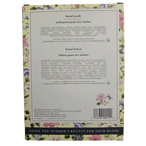 Crabtree & Evelyn Summer Hill Gift Set Hand Wash and Hand Lotion 16.9 floz pump - Picture 3 of 4